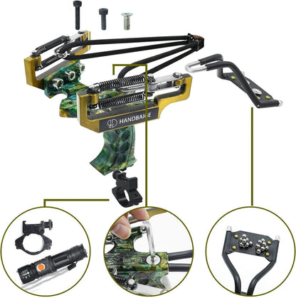 Professional Slingshot with 6 Replacement Rubber Bands