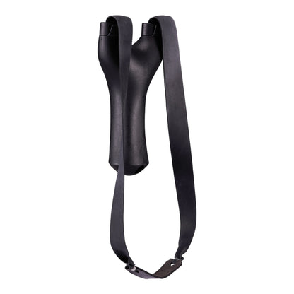 Outdoor portable pocket with flat rubber bands for vertical and horizontal grip